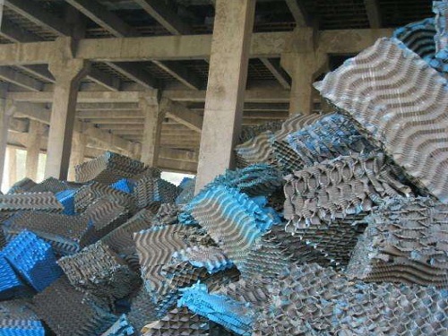 浙江冷却塔更换旧填料,安装新填料